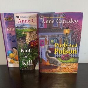 Knitting Mystery Book Lot